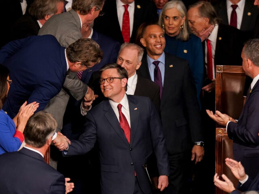 Opening Day Of The 119th Congress On Capitol Hill Representative Mike Johnson, a Republica