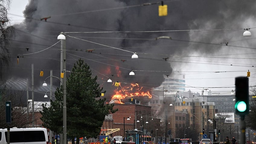 Fire at amusement park