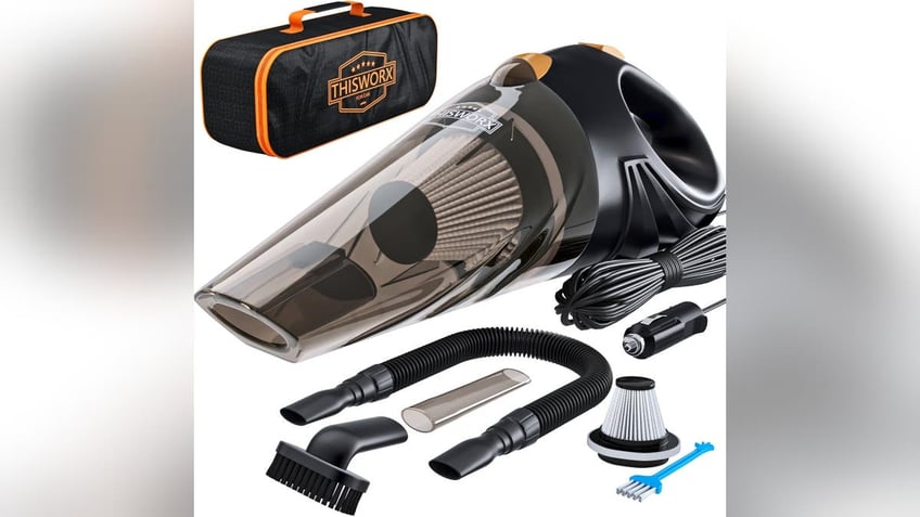 This vacuum comes with an extra-long cord to give you ample room.