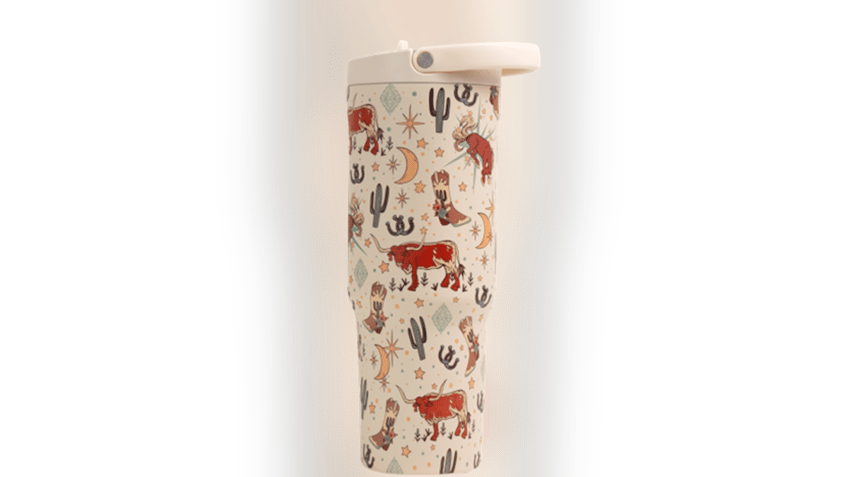 Get a water bottle in fun prints. 