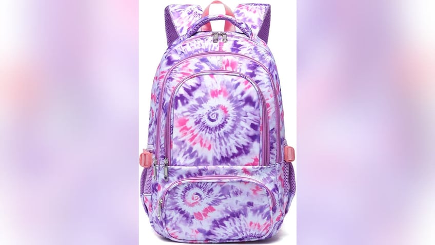 This tie-dyed backpack is perfect for any elementary or middle schooler. 