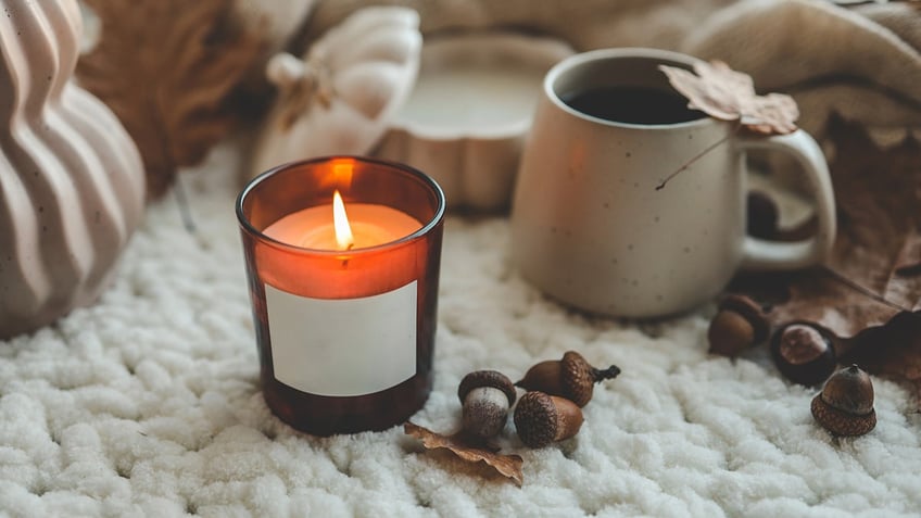 Relax and unwind with the delicious smell of fall-scented candles. 