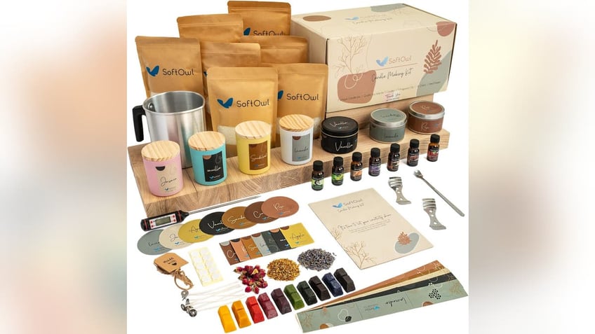 This kit has everything you need to make candles.