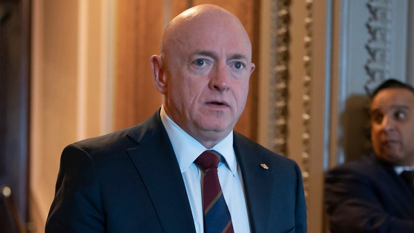 Sen. Mark Kelly at the U.S. Capitol, March 15, 2023.