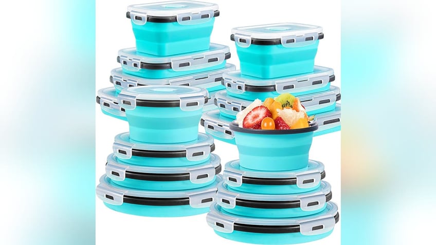 Keep your food fresh but save on space with collapsible containers. 