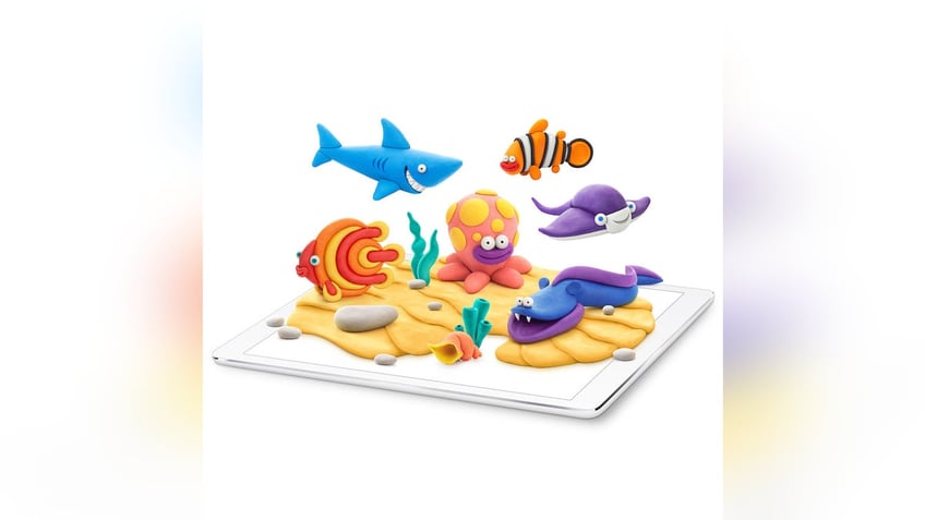 Your kids can create adorable sea creatures out of soft, moldable clay. 