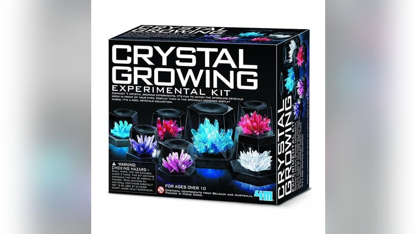 Your kids can grow their own crystals with the help of this kit.