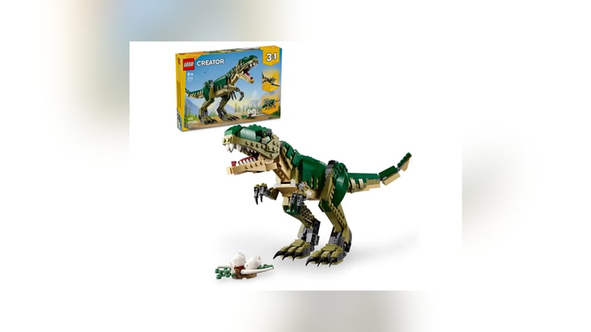 This T- rex also turns into two other dinosaurs. 