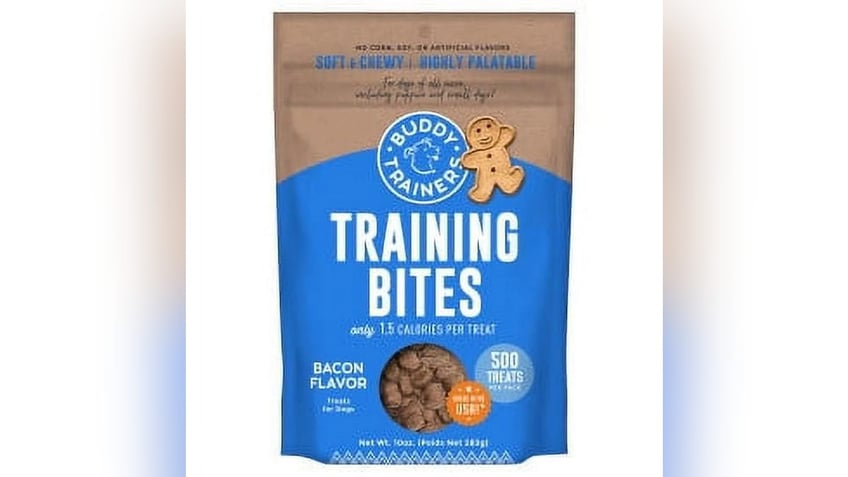 Use training treats to teach your dog commands.