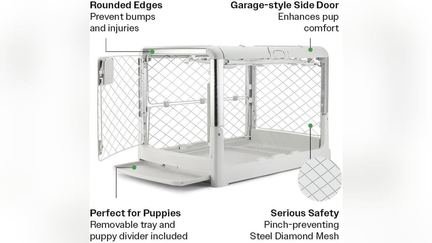 Evolv is Diggs’ slimmest dog crate with a novel "playpen mode" and modular design.