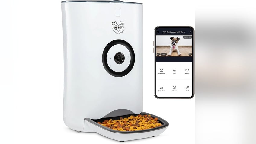 Feed your pet automatically and watch live video feeds with this gadget.