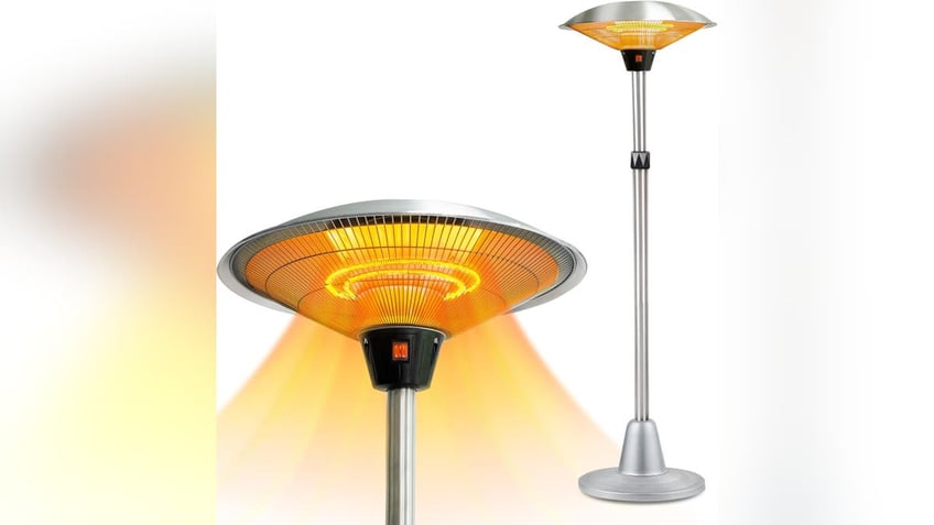 Try an electric patio heater for warmth.