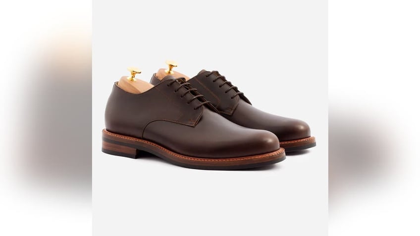 Pair classic derby shoes with casual attire this fall.