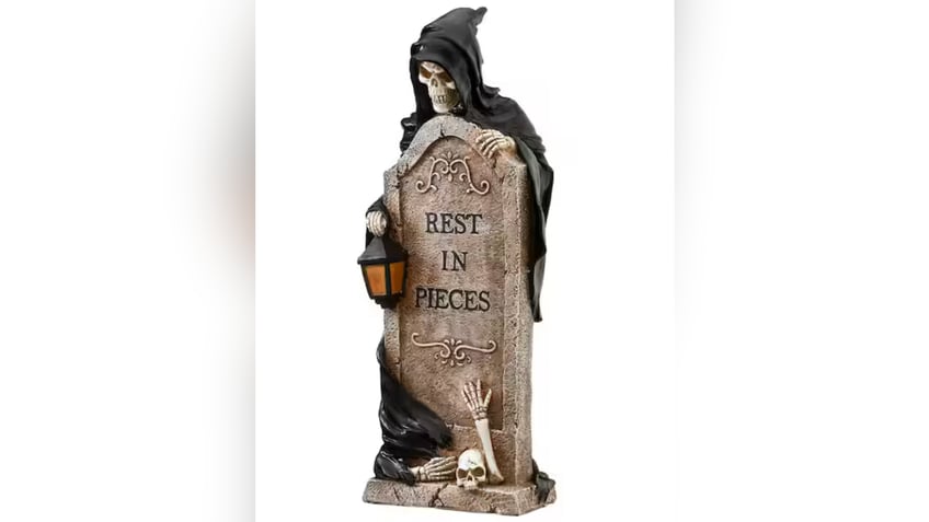 Make your yard a haunting cemetery.