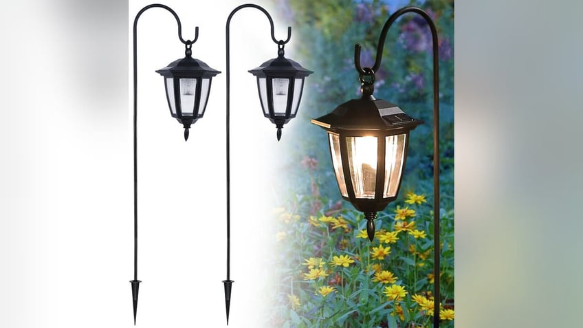 Light up your driveway or other small area with classic solar lanterns. 