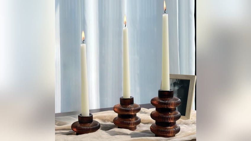 Add some flare with candles spread out on your table. 