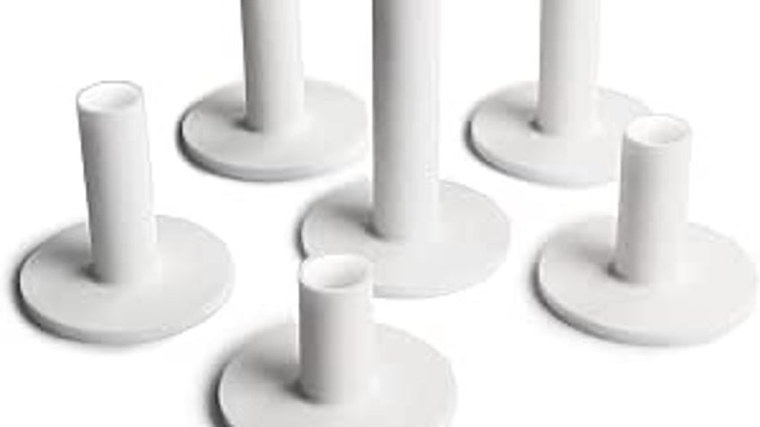 Rubber golf tees are a good switch to make when golfing in cold weather.