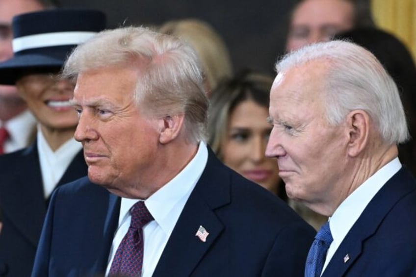 US President Donald Trump (L) is more than 100 days into his second term in the White Hous