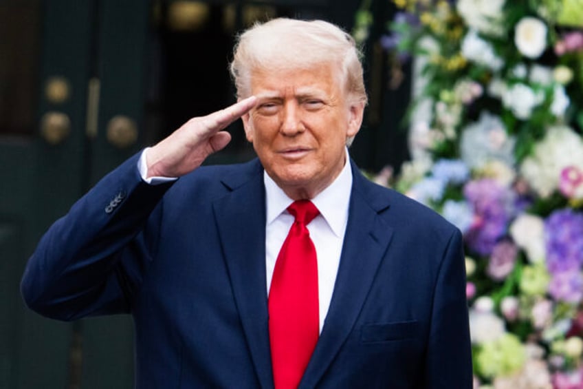 UNITED STATES - APRIL 21: President Donald Trump attends the White House Easter Egg Roll o