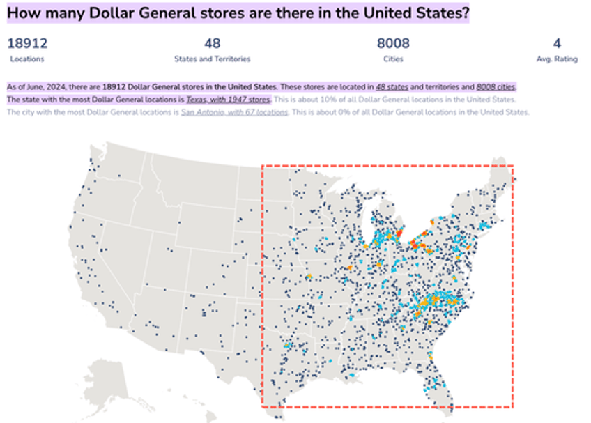 1000s of dollar stores clustered in swing states may offer new insights into voter sentiment