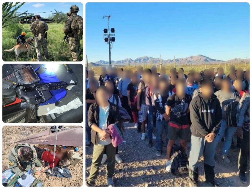 11k migrants caught entering arizona border sector in one week 40k this month