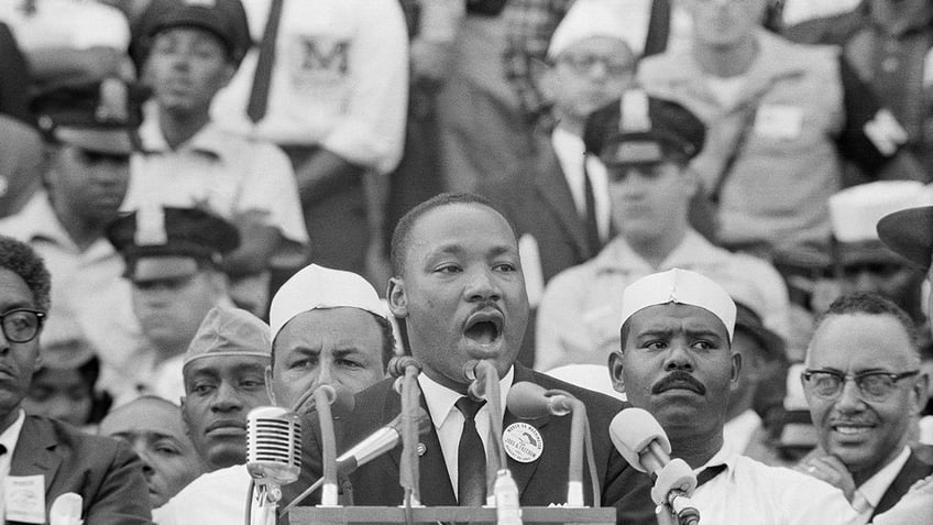 Martin Luther King delivering his "I Have a Dream" speech