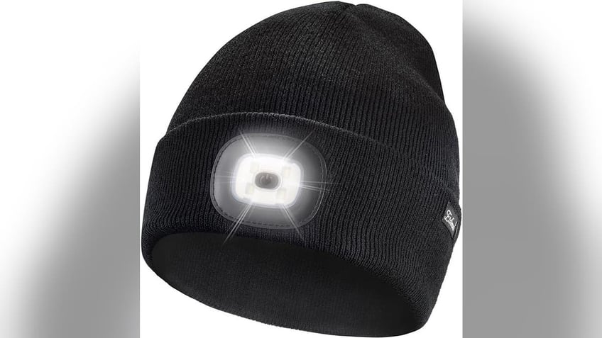 Light up your way with an LED beanie. 