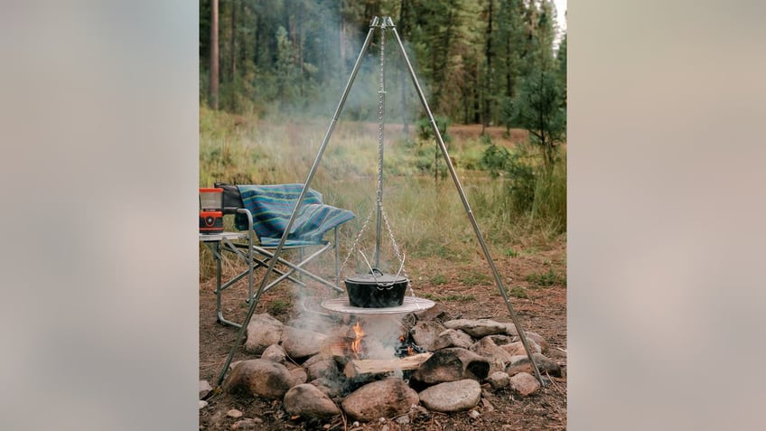 Cook all your meals over an open fire. 