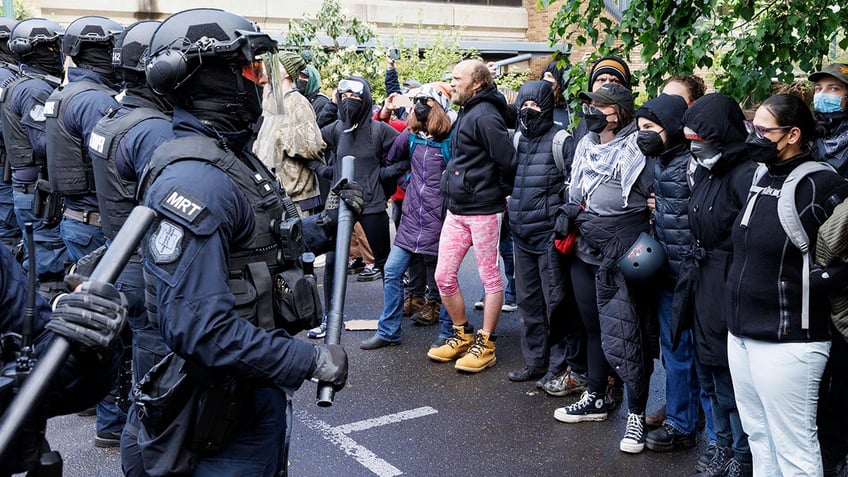 Portland State University protest standoff