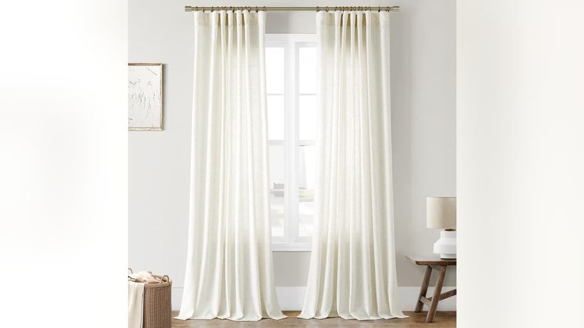 This linen curtains can be a great option to let in natural light.