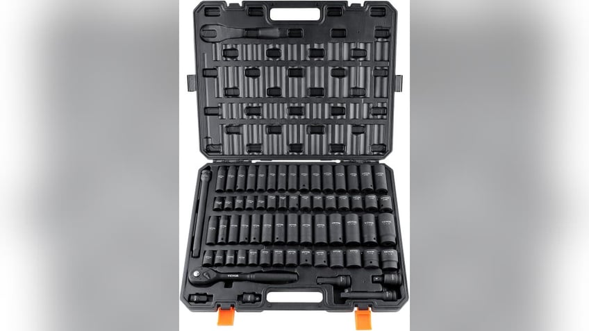 Loosen any nut or bolt with the right socket wrench. 