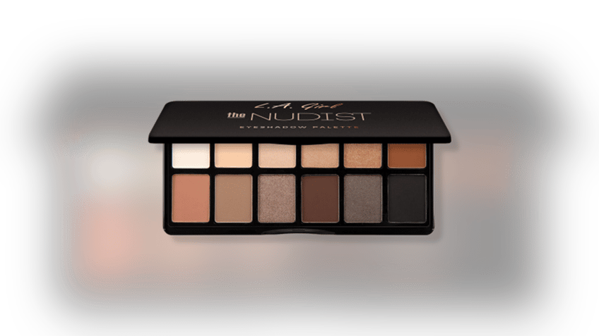 This travel-sized eyeshadow comes in 12 shades. 