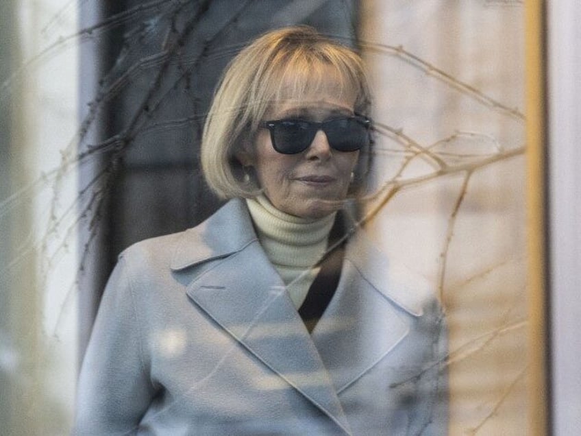 Former magazine columnist E. Jean Carroll arrives at Manhattan federal court in New York on January 17, 2024, for the second defamation trial against former US President and 2024 presidential candidate Donald Trump. Carroll is seeking more than $10 million in damages in the civil trial, alleging that Trump defamed …