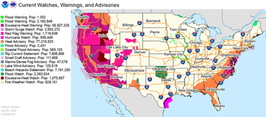 150 million americans under weather alerts as potentially historic heatwave tests major power grids