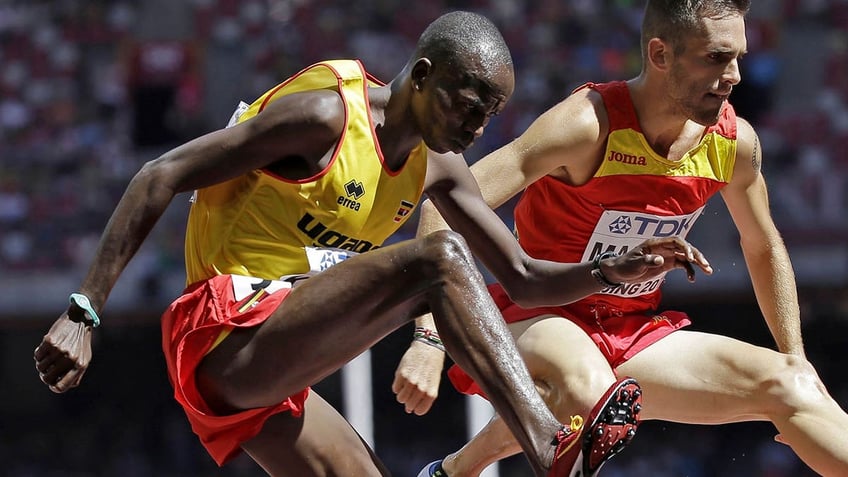 Benjamin Kiplagat competes