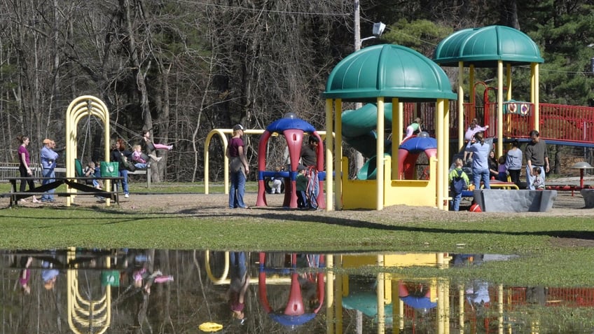 2 juveniles charged with dumping acid on playground slides in southern massachusetts