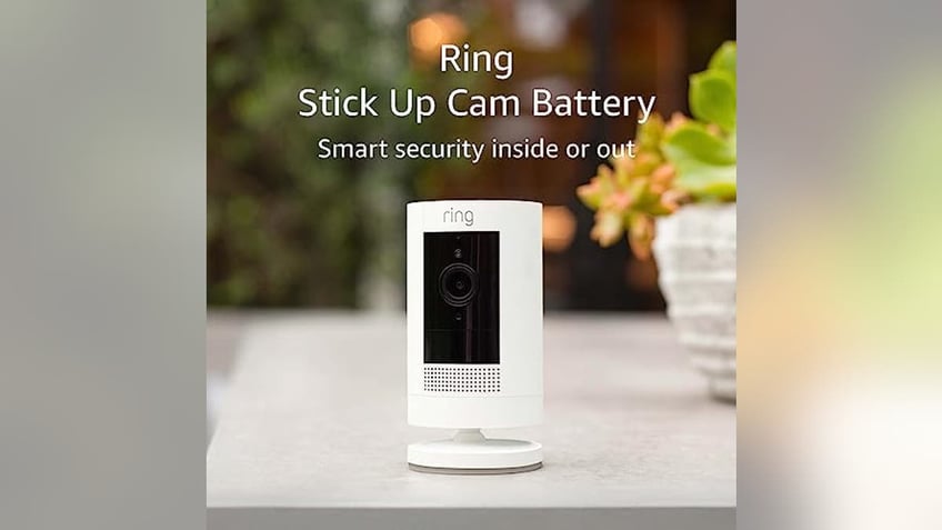 Use this Ring camera to monitor activity inside or outside your home. 