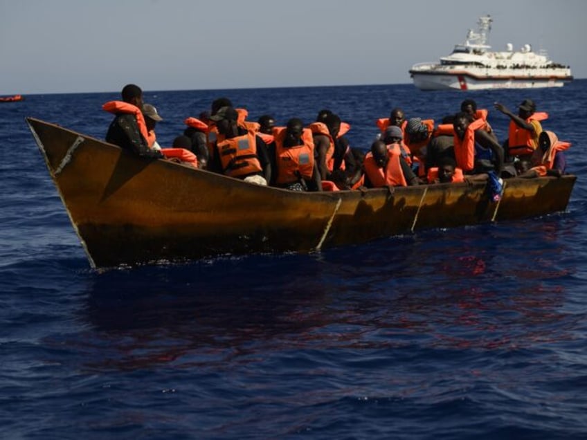 LAMPEDUSA, ITALY - AUGUST 03: 194 migrants of different nationalities, 50 of which are una