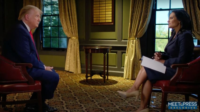 NBC's Kristen Welker interviews former President Trump