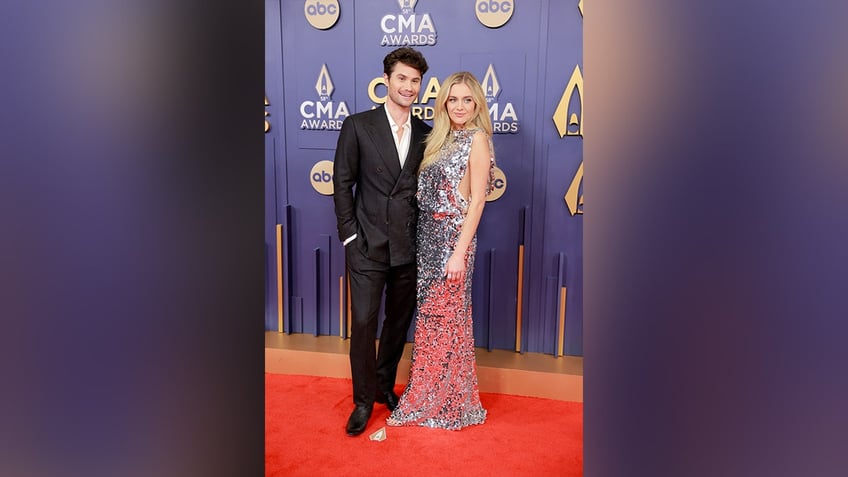 Kelsea Ballerini was joined on the carpet by her boyfriend Chase Stokes.