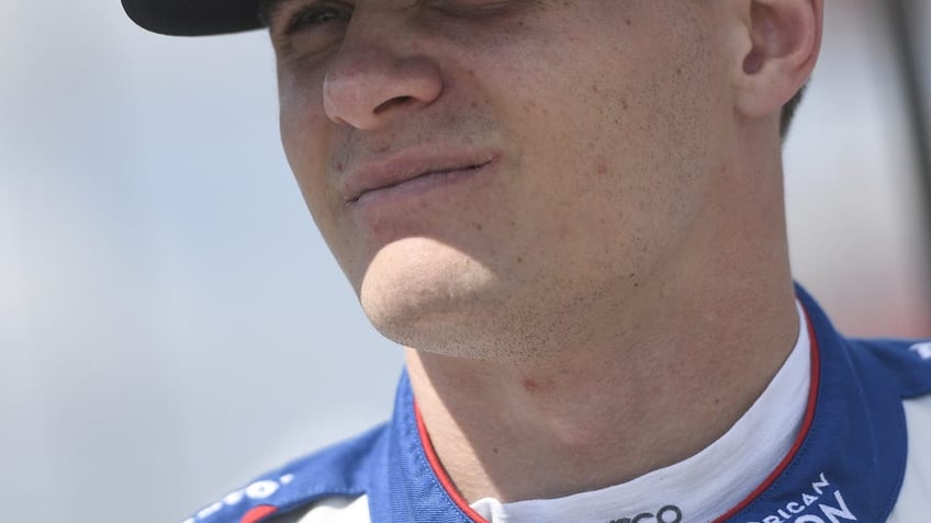 Linus Lundqvist looks on during practice for the INDYCAR Series Bommarito Automotive Group 500 on August 16, 2024