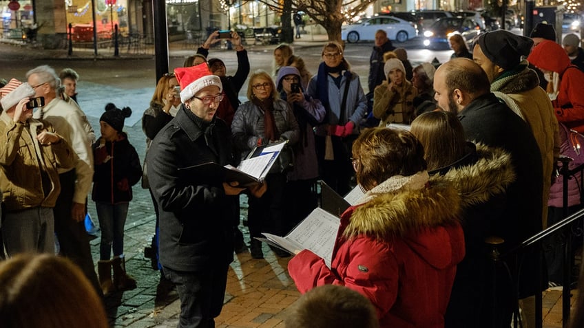 Holiday carolers in PA