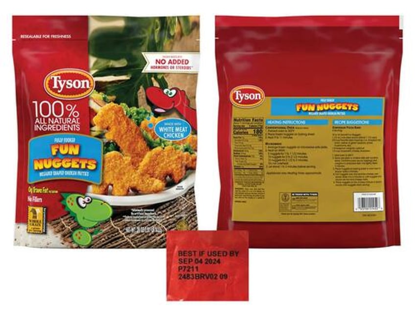 30000 pounds of tyson fun nuggets hit with recall over metal shards