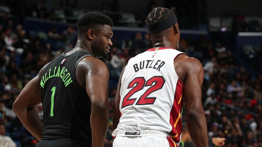 Zion and Jimmy Butler