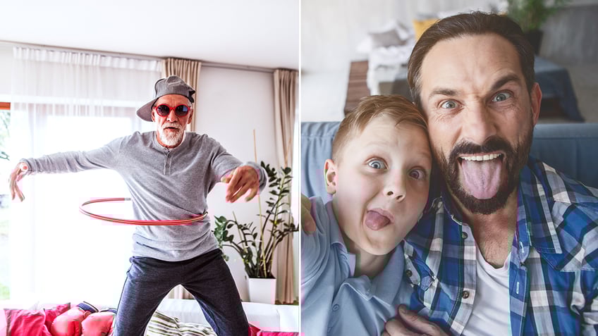 dads being silly