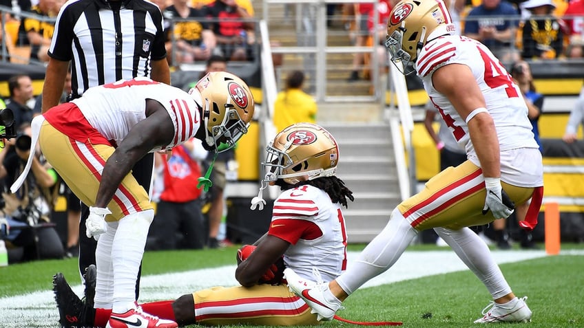 49ers brandon aiyuk says brock purdy has it factor after historic win over steelers