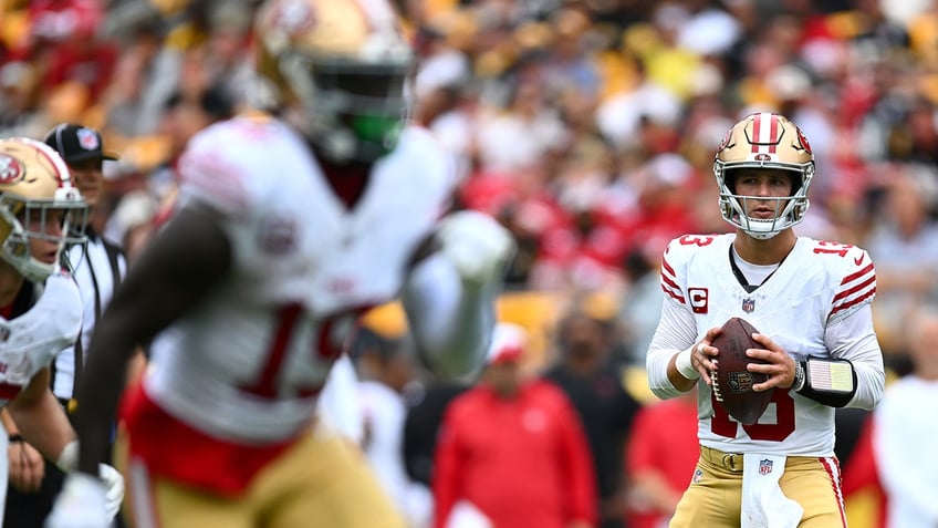 49ers brandon aiyuk says brock purdy has it factor after historic win over steelers