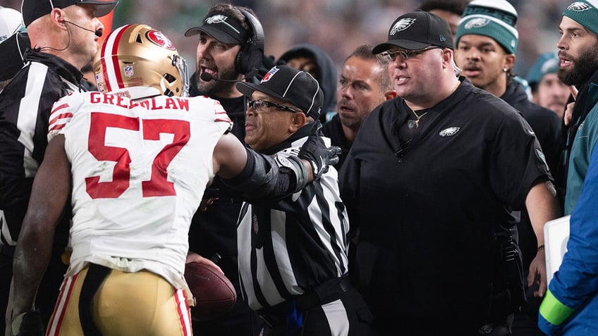 49ers dre greenlaw eagles head of security ejected after altercation during game