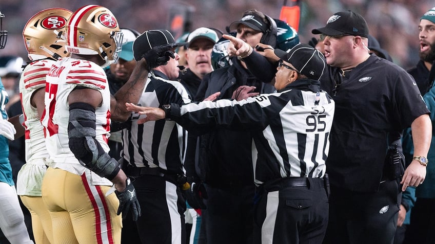 49ers dre greenlaw eagles head of security ejected after altercation during game