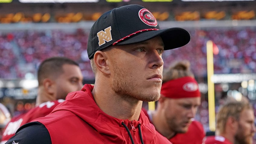 Christian McCaffrey sidelines